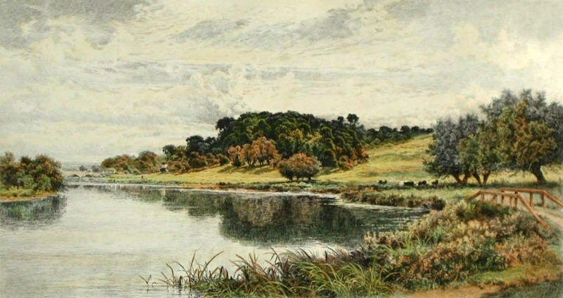 Benjamin Williams Leader Wooded Banks of the Thames